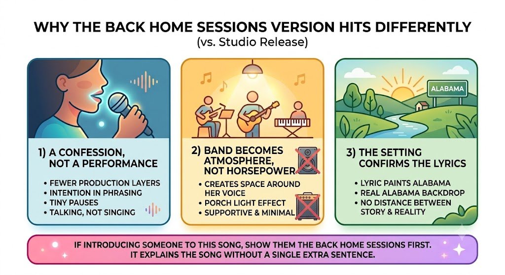 Why the Back Home Sessions version hits differently than the studio release